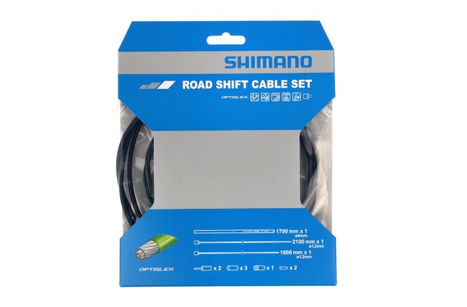 Shimano Schaltzugset Road Optislik schwarz Blister