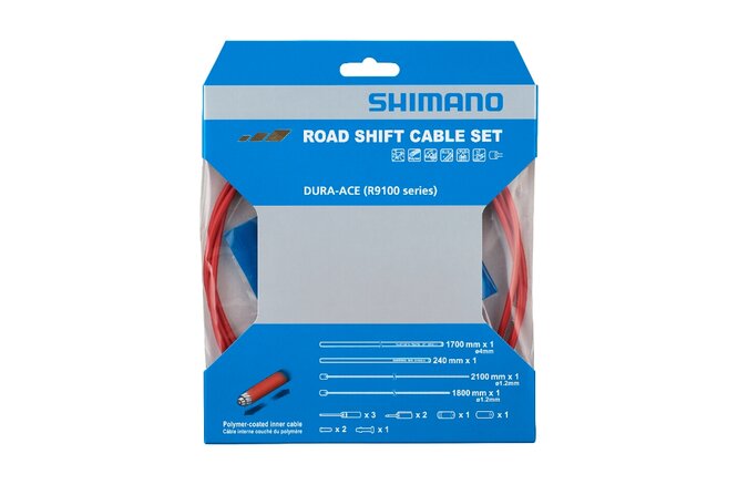Shimano Schaltzugset RS900 Polymer rot Blister
