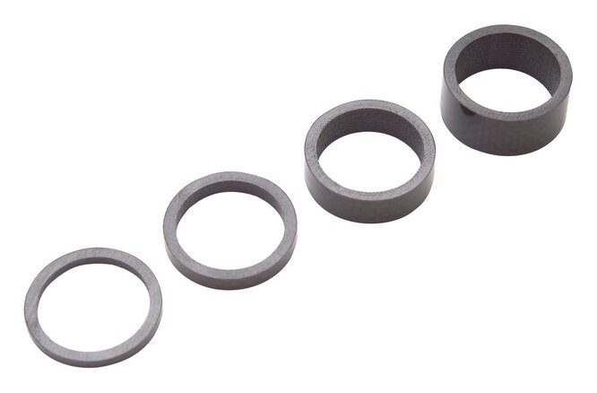 PRO Steuersatz-Spacer 28.6 mm carbon Set 3, 5, 10, 20 mm schwarz