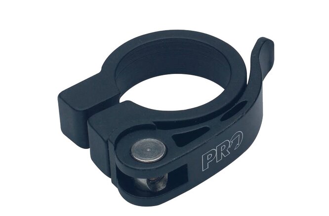 PRO Sattelklemme Road/MTB Alu mit Schnellspanner 31.8 mm... schwarz