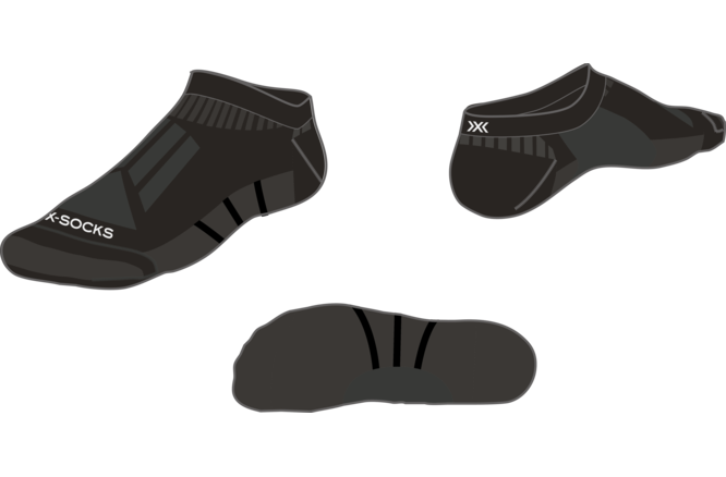X-SOCKS Core Sport light low cut X black/X white