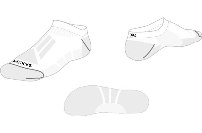 X-SOCKS Core Sport light low cut X white/X black