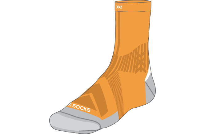 X-SOCKS UNI Bike Perform Crew flame orange