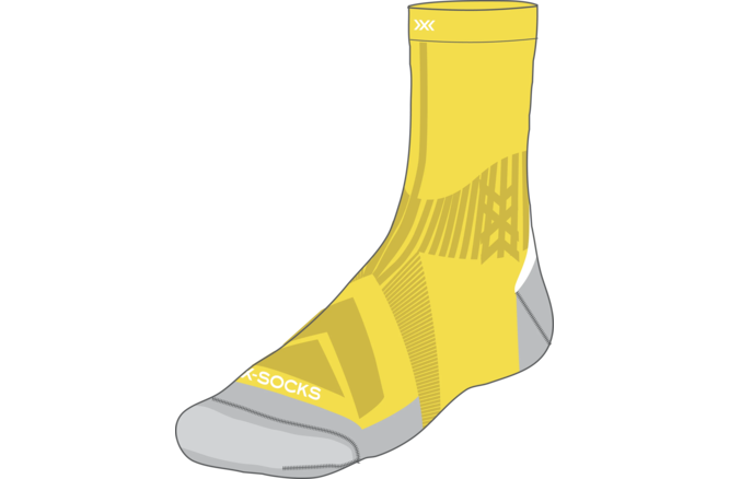 X-SOCKS UNI Bike Perform Crew flash yellow