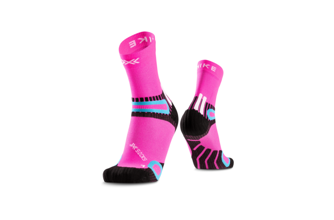 X-SOCKS Unisex Hike Discover Ankle fluo pink frog