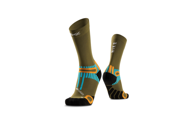 X-SOCKS Unisex Hike Perform Crew olive