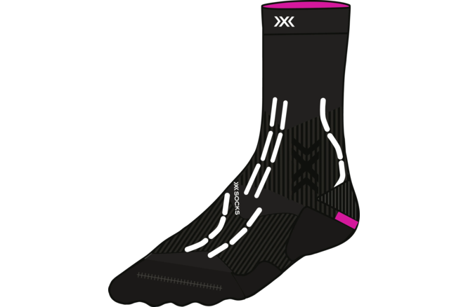 X-SOCKS Unisex Trail Anatomix Crew X black/X white
