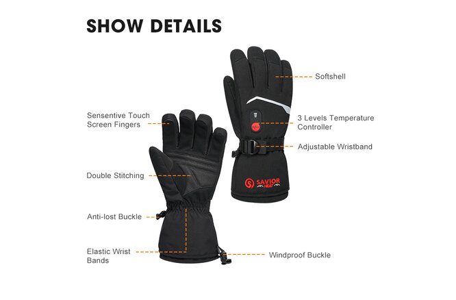 SAVIOR Wintersport Snow SHGS66B Unisex Black