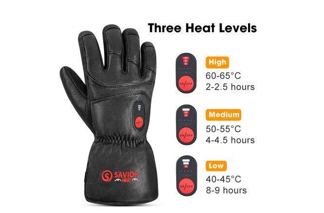 SAVIOR Wintersport Polar Leder Unisex Black