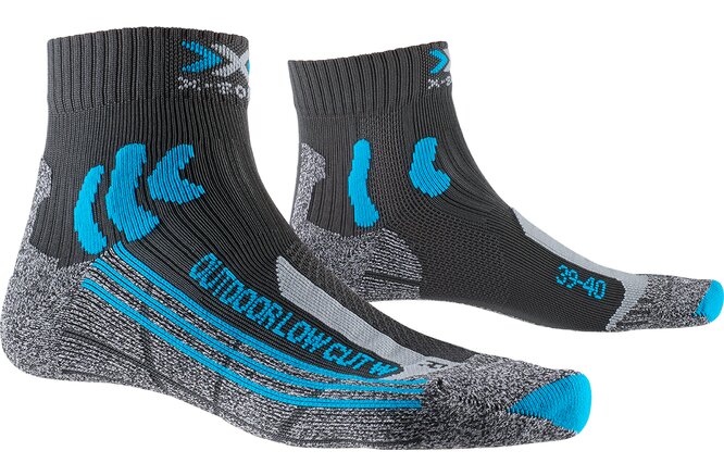 X-SOCKS Women Trek Outdoor low cut anthracite/turquoise