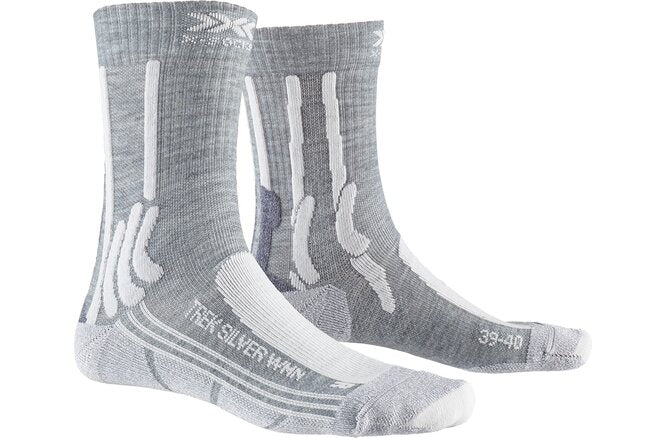 X-SOCKS Women Trek Silver dolomite grey melange/pearl grey