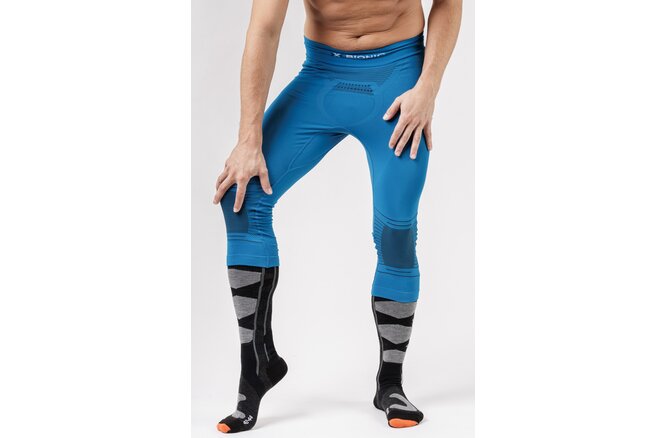 X-BIONIC Men Energizer 4.0 Pants 3/4 teal blue/anthracite