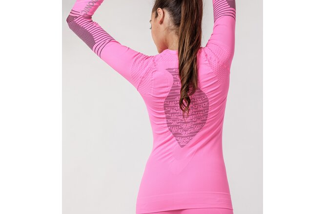 X-BIONIC WOMEN Energizer 4.0 Shirt LG SL neon flamingo/anthracite