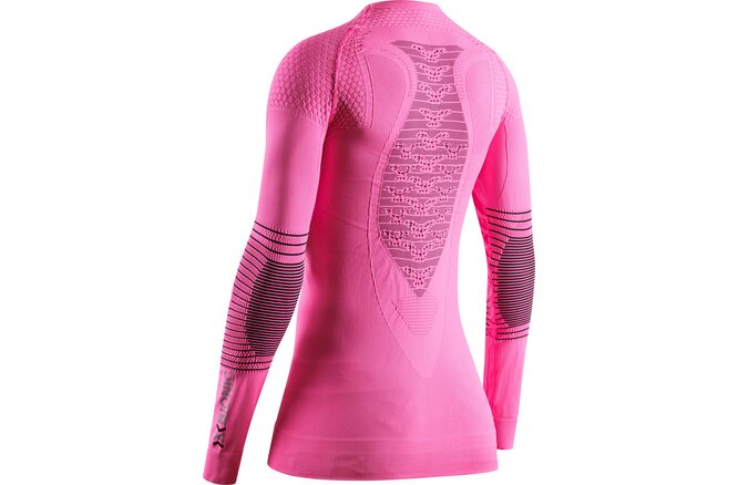 X-BIONIC WOMEN Energizer 4.0 Shirt LG SL neon flamingo/anthracite