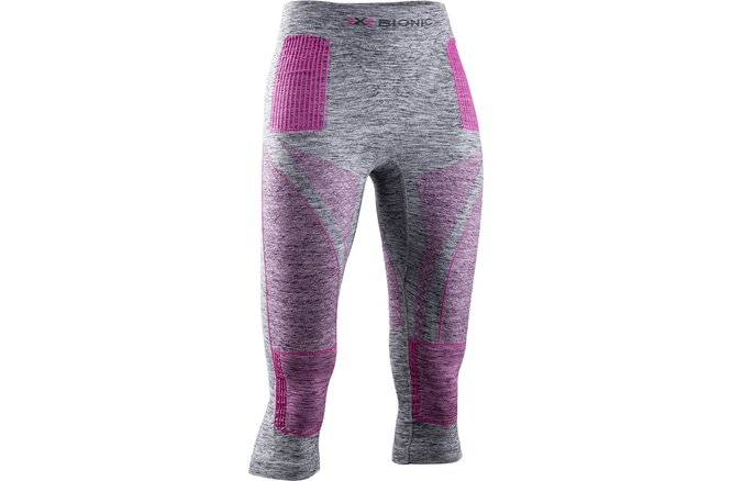 X-BIONIC Women Energy Accumulator 4.0 Melange Pants... 3/4 grey melange/pink
