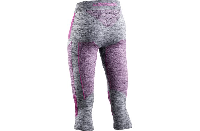X-BIONIC Women Energy Accumulator 4.0 Melange Pants... 3/4 grey melange/pink