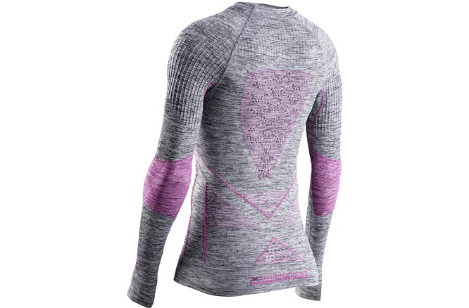 X-BIONIC Women Energy Accumulator 4.0 Melange Shirt LG... SL grey melange/pink