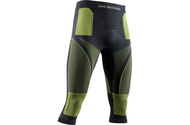 X-BIONIC Men Energy Accumulator 4.0 Pants 3/4 charcol/yellow