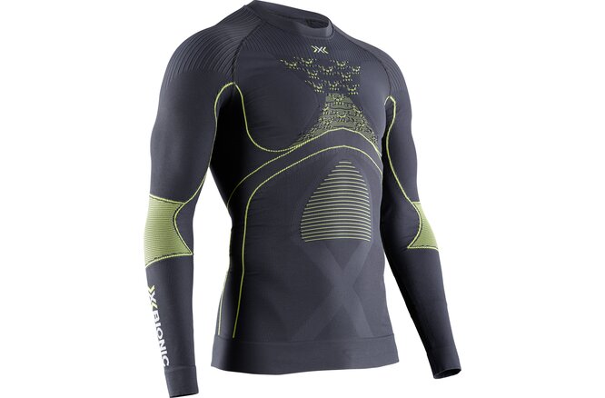 X-BIONIC MEN Energy Accumulator 4.0 Shirt LG SL charcoal/yellow