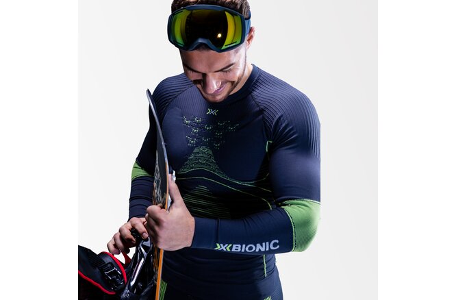 X-BIONIC MEN Energy Accumulator 4.0 Shirt LG SL charcoal/yellow