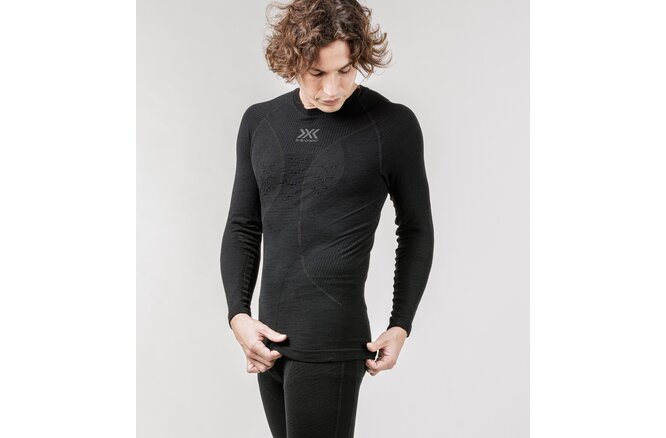 X-BIONIC MEN Merino Shirt LG SL black/black