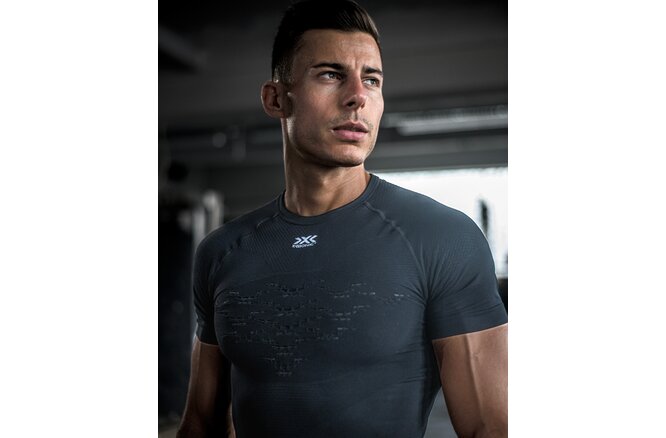 X-BIONIC Men Energizer 4.0 LT Shirt SH SL opal black/arctic white