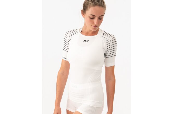 X-BIONIC WOMEN Invent 4.0 LT Shirt SH SL arctic white/dolomite grey