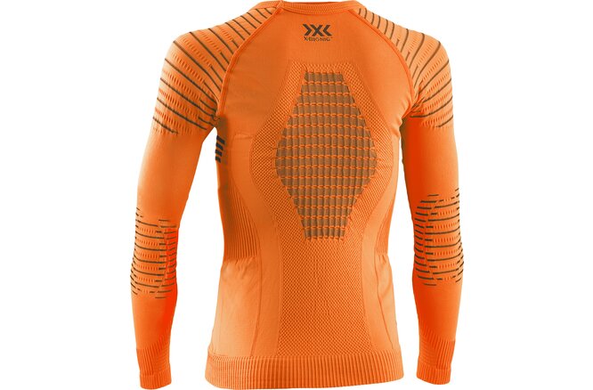 X-BIONIC JR Invent 4.0 Shirt LG SL sunset orange/ anthracite