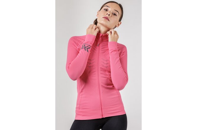 X-BIONIC Women Energizer 4.0 Transmission Layer Full ZIP neon... flamingo/anthracite