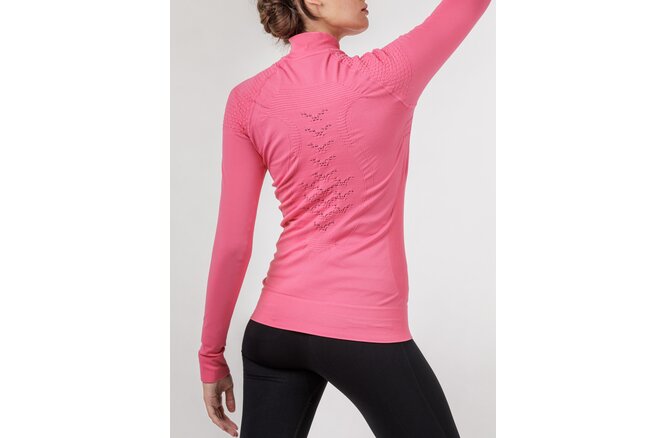 X-BIONIC Women Energizer 4.0 Transmission Layer Full ZIP neon... flamingo/anthracite