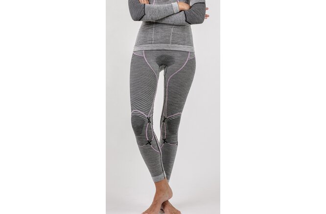 X-BIONIC Women Merino Pants black/grey/ magnolia