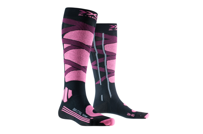 X-SOCKS Women Ski Control 4.0 opal black/magnolia purple