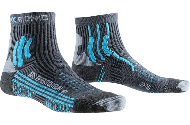 X-SOCKS Women Effektor Running charcoal/effektor turquoise