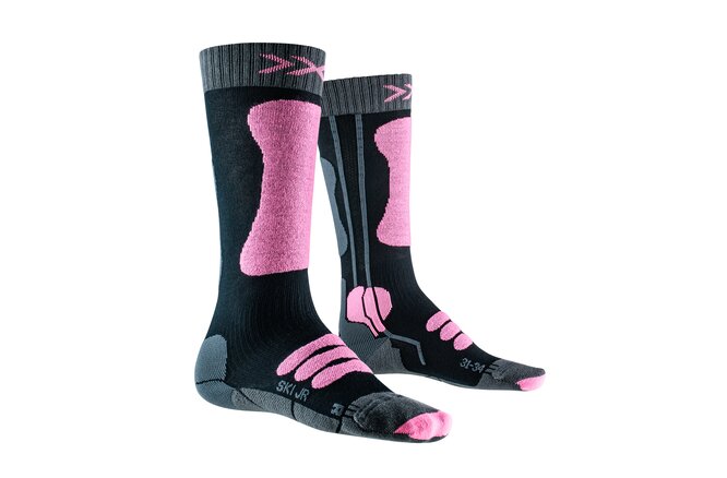 X-SOCKS JR Ski 4.0 anthracite melange/magnolia