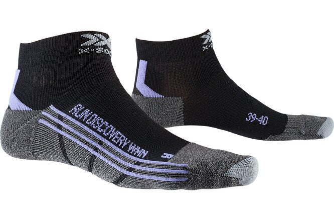 X-SOCKS Women Run Discovery black/stone grey melange