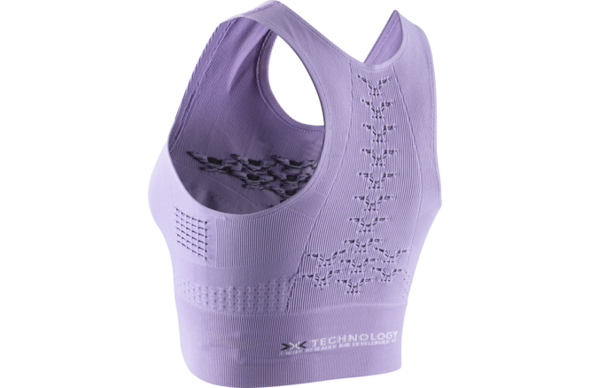 X-BIONIC Women Energizer 4.0 Fitness Crop Top bright... lavender/white