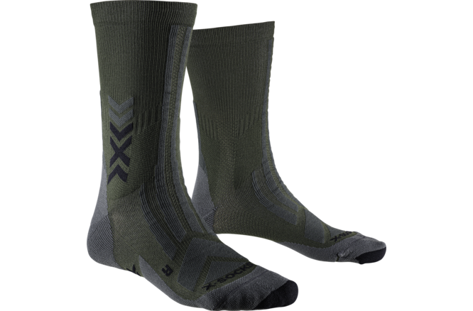 X-SOCKS Unisex Hike Discover Crew dark sage/black