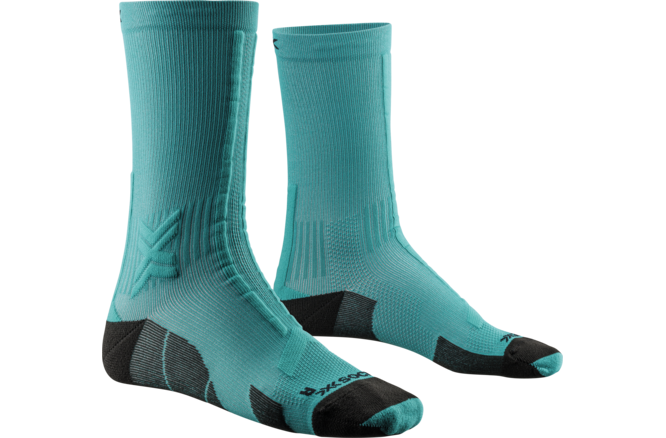 X-SOCKS Trail Run Discover Crew lake green/sunset blue