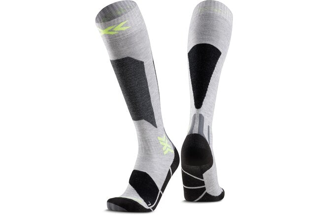 X-SOCKS JR Ski Discover OTC rhino grey/canary