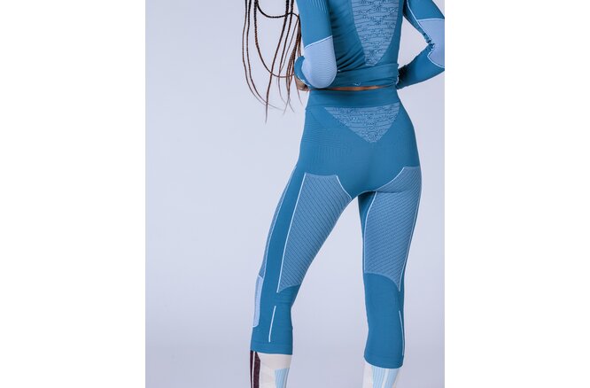 X-BIONIC Women Energy Accumulator 4.0 Pants 3/4 mineral... blue/arctic white