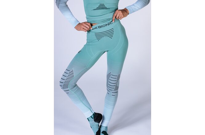 X-BIONIC Women Invent FX Pants sage green/light grey/optical white