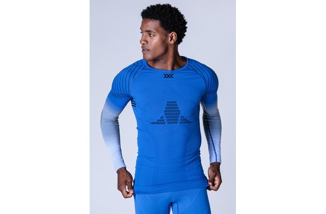 X-BIONIC Men Invent FX Shirt LG SL blossom blue/light grey/optical white