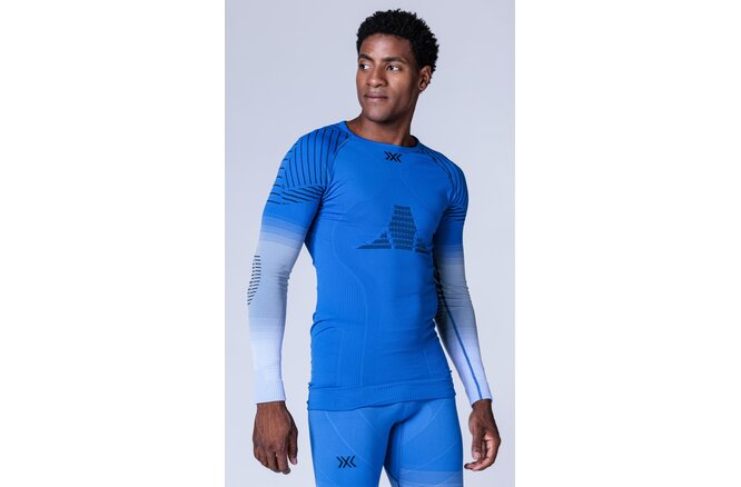 X-BIONIC Men Invent FX Shirt LG SL blossom blue/light grey/optical white