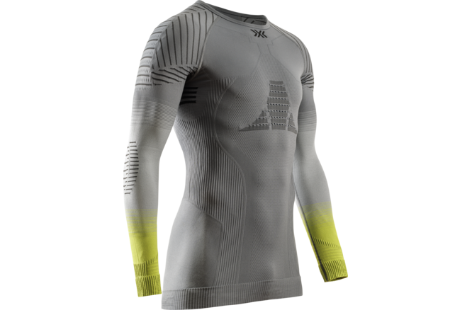 X-BIONIC Men Invent FX Shirt LG SL rhino grey/light grey/canary