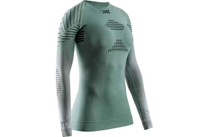 X-BIONIC Women Invent FX Shirt LS sage green/light grey/optical white