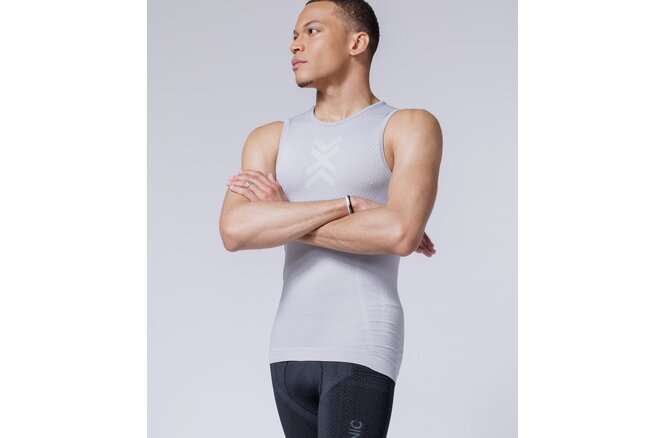 X-BIONIC UNISEX XCeed Ride Baselayer Tank Top seal grey/silver... grey