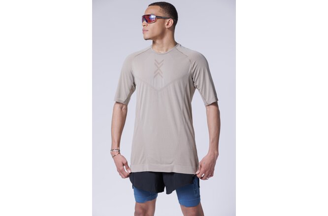 X-BIONIC Men XCeed Run Shirt SH SL sand/dark sand