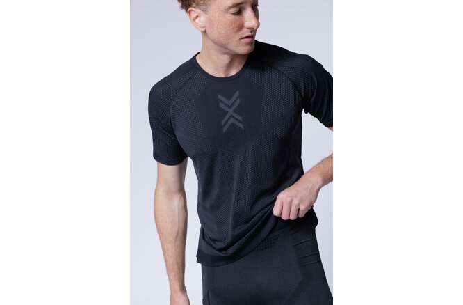 X-BIONIC Men XCeed Run Shirt SH SL X black/rhino grey