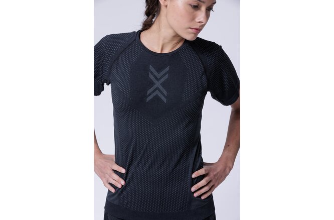 X-BIONIC Women XCeed Run Shirt SH SL X black/rhino grey