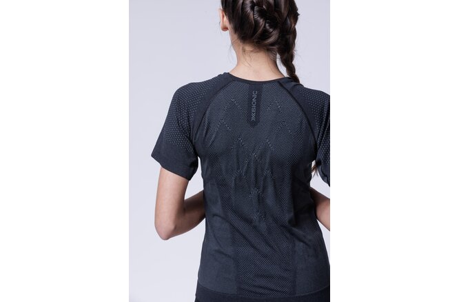 X-BIONIC Women XCeed Run Shirt SH SL X black/rhino grey